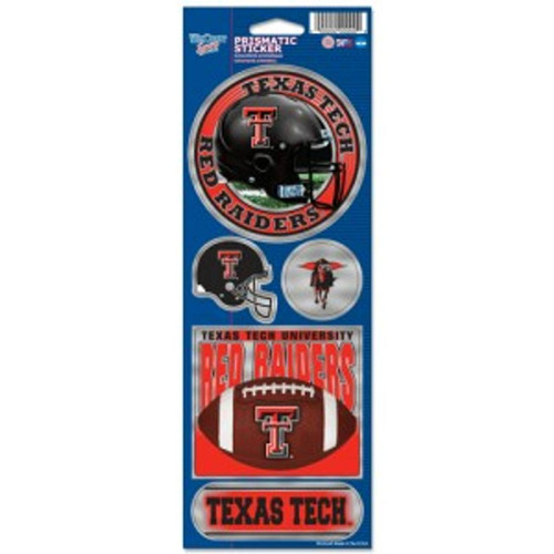 Texas Tech Red Raiders Prismatic Stickers