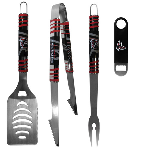 Atlanta Falcons 3 Piece BBQ Set and Bottle Opener