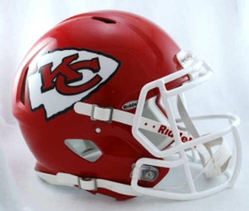 Kansas City Chiefs Riddell Authentic Full Size Speed Football Helmet