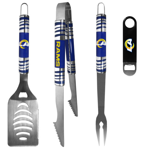 Los Angeles Rams 3 Piece BBQ Set and Bottle Opener