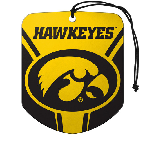 Iowa Hawkeyes Shield Design Air Freshener - 2 Pack