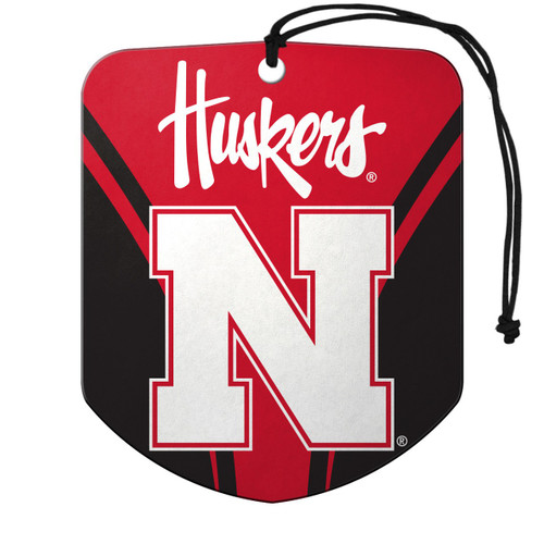 Nebraska Cornhuskers Shield Design Air Freshener - 2 Pack