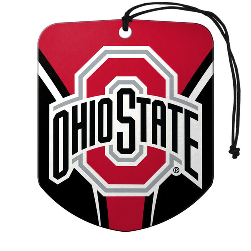 Ohio State Buckeyes Shield Design Air Freshener - 2 Pack