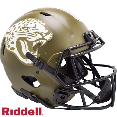 Jacksonville Jaguars Riddell Authentic Full Size Speed Salute To Service Football Helmet