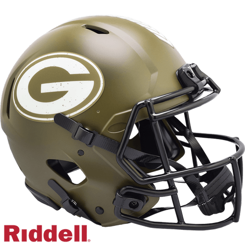 Green Bay Packers Riddell Authentic Full Size Speed Salute To Service Football Helmet