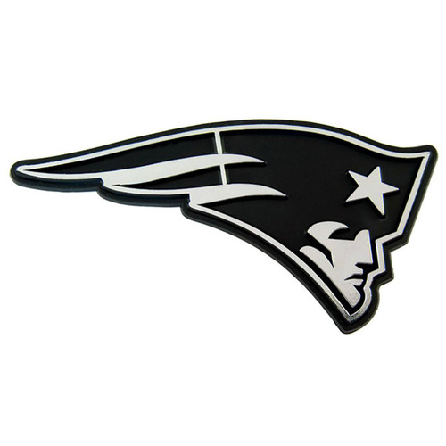 New England Patriots Silver Car Emblem