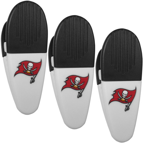 Tampa Bay Buccaneers Mini Chip Clip Magnets - 3 Pack