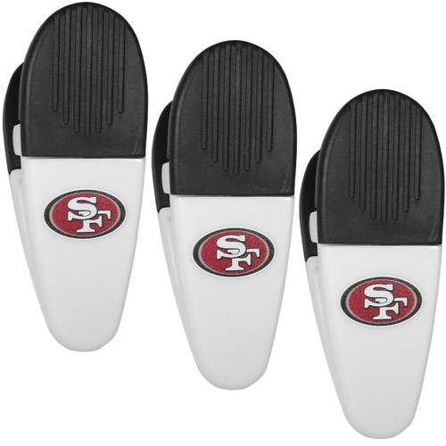 San Francisco 49ers Mini Chip Clip Magnets - 3 Pack