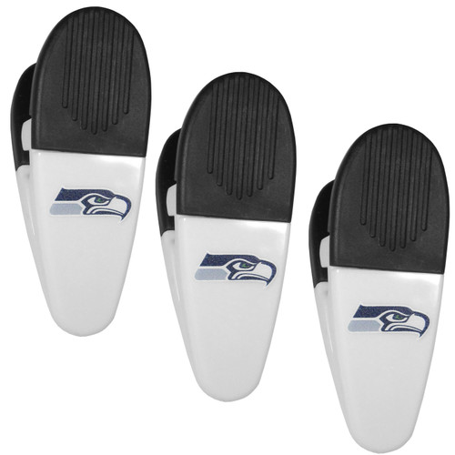 Seattle Seahawks Mini Chip Clip Magnets - 3 Pack
