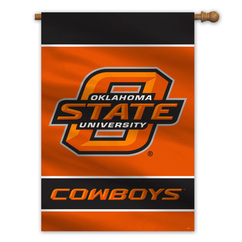 Oklahoma State Cowboys 28" x 40" 2 Sided Banner Flag