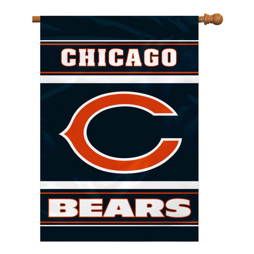Chicago Bears 28" x 40" 2 Sided Banner Flag