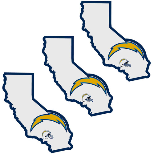 Los Angeles Chargers Home State Decal - 3 Pack