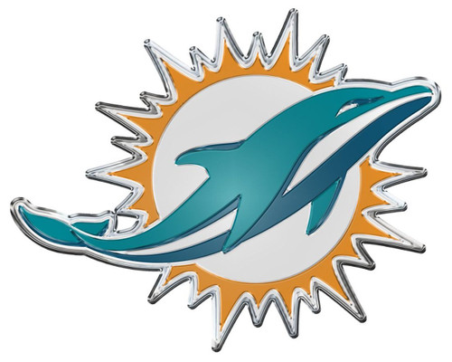 Miami Dolphins Wincraft Color Car Emblem