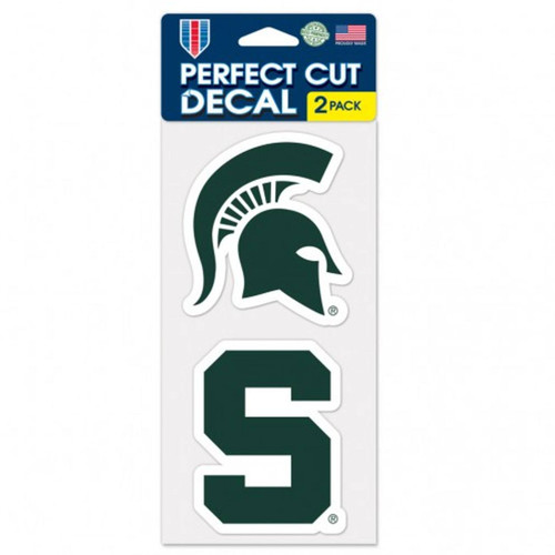 Michigan State Spartans Perfect Cut Decal - Set of 2