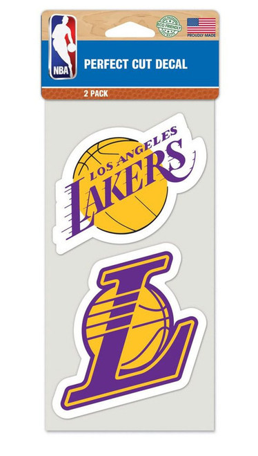 Los Angeles Lakers Perfect Cut Decal - Set of 2