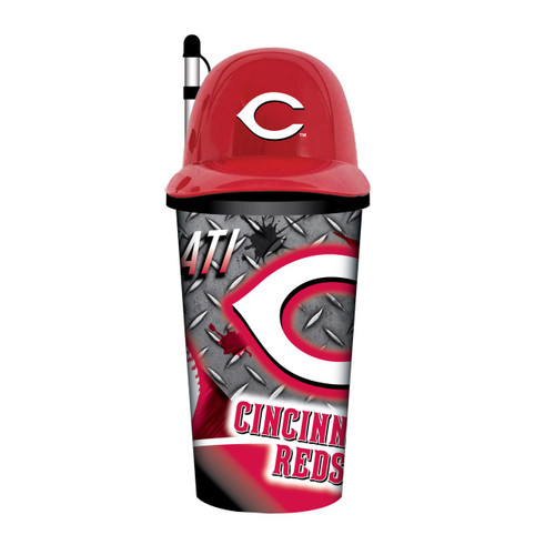 Cincinnati Reds 32 oz. Plastic Helmet Cup with Straw