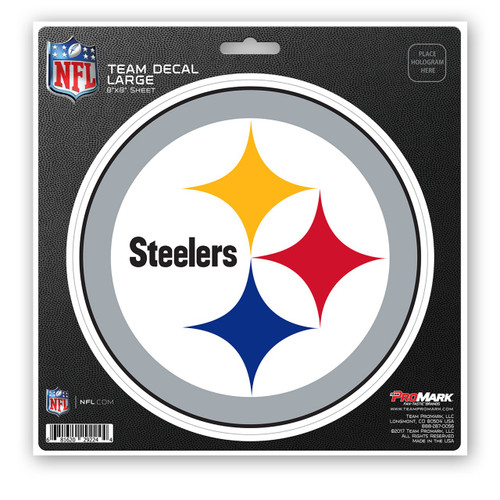 Pittsburgh Steelers 8" x 8" Die Cut Decal