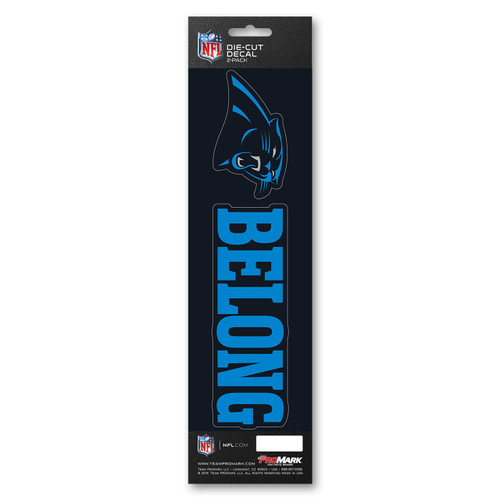 Carolina Panthers Die Cut Slogan Decal Pack