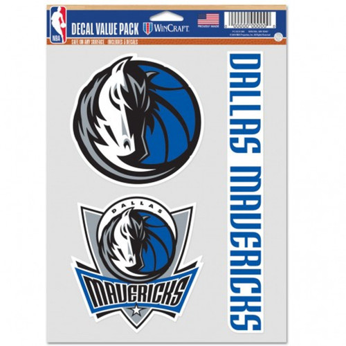 Dallas Mavericks Fan Decals - 3 Pack