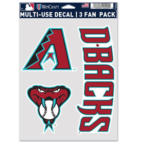 Arizona Diamondbacks Fan Decals - 3 Pack