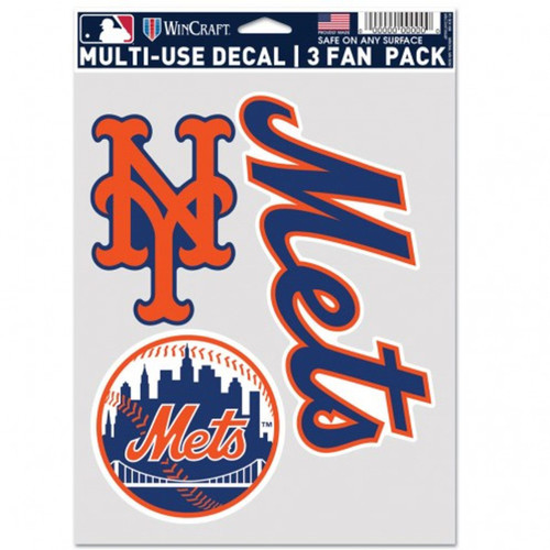 New York Mets Fan Decals - 3 Pack