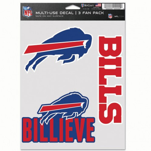 Buffalo Bills Fan Decals - 3 Pack