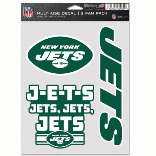New York Jets Fan Decals - 3 Pack