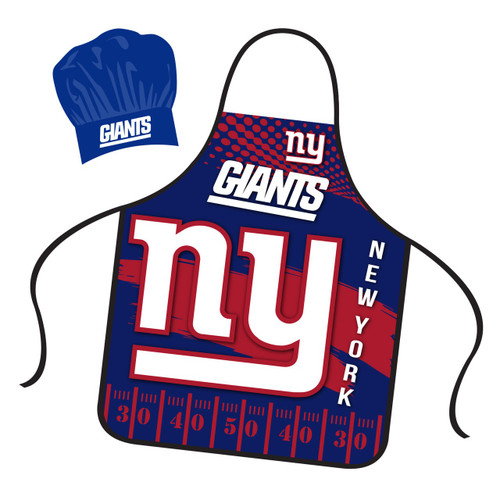 New York Giants Chef Hat & Apron Set