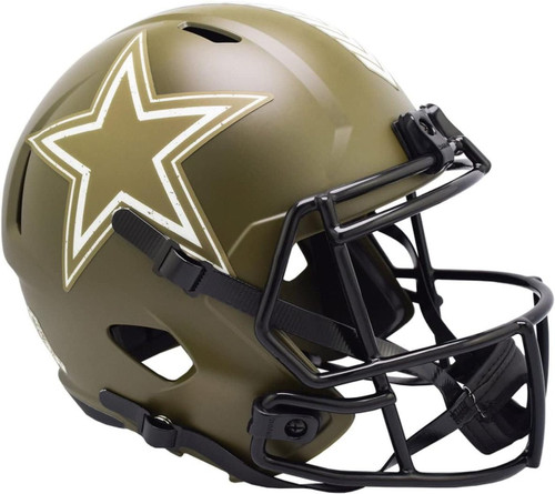 Dallas Cowboys Riddell Collectible Full Size Speed Salute To Service Football Helmet