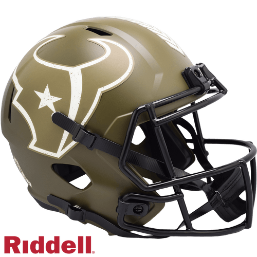 Houston Texans Riddell Collectible Full Size Speed Salute To Service Football Helmet