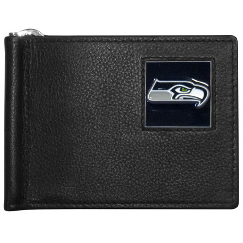 Seattle Seahawks Leather Bill Clip Wallet