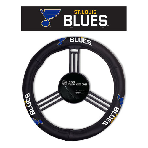 St. Louis Blues Leather Steering Wheel Cover