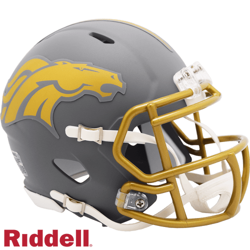 Denver Broncos Riddell Collectible Mini Speed Slate Football Helmet