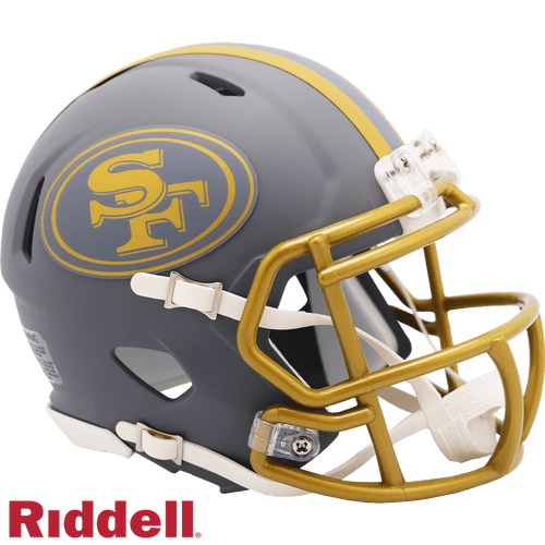 San Francisco 49ers Riddell Collectible Mini Speed Slate Football Helmet