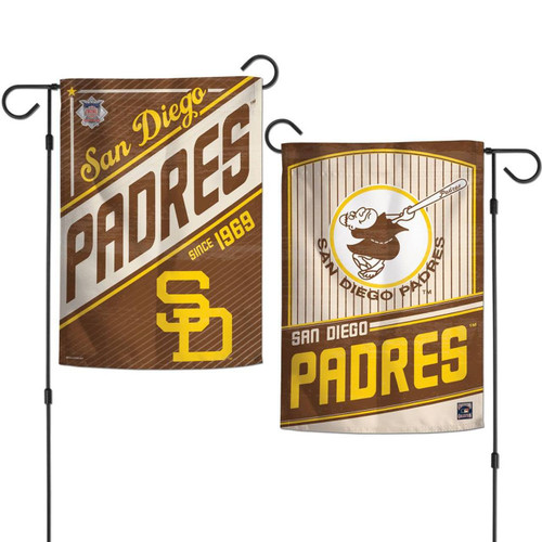 San Diego Padres 12" x 18" Cooperstowm 2-Sided Garden Flag