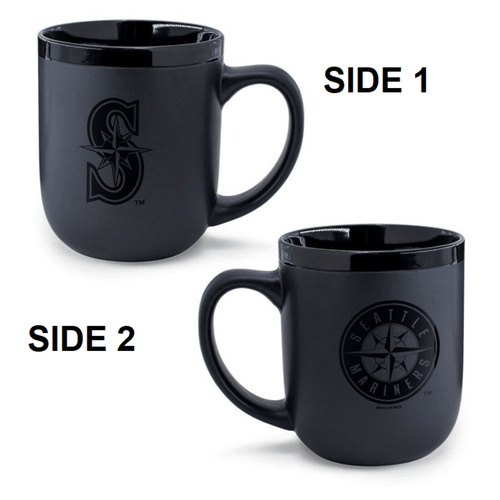 Seattle Mariners 17 oz. Matte Black Coffee Mug