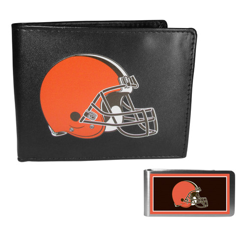 Cleveland Browns Bi-fold Wallet & Color Money Clip