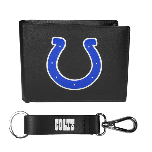 Indianapolis Colts Bi-fold Wallet & Strap Key Chain