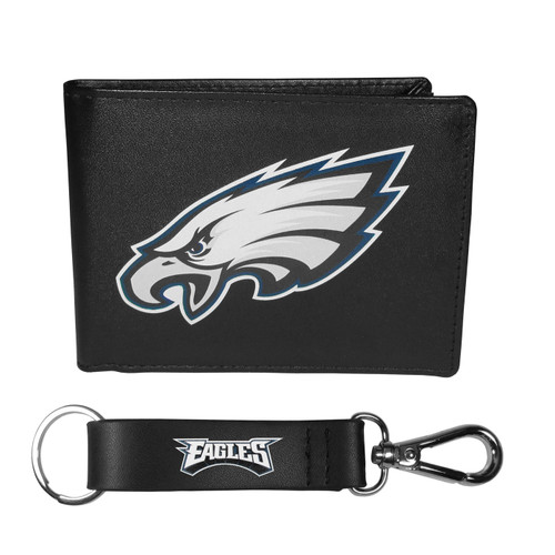 Philadelphia Eagles Bi-fold Wallet & Strap Key Chain