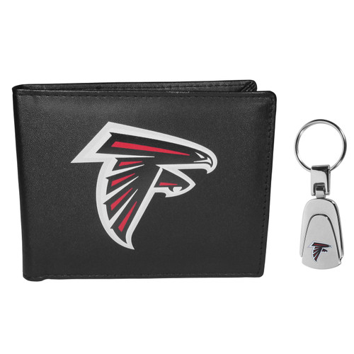 Atlanta Falcons Bi-fold Wallet & Steel Key Chain