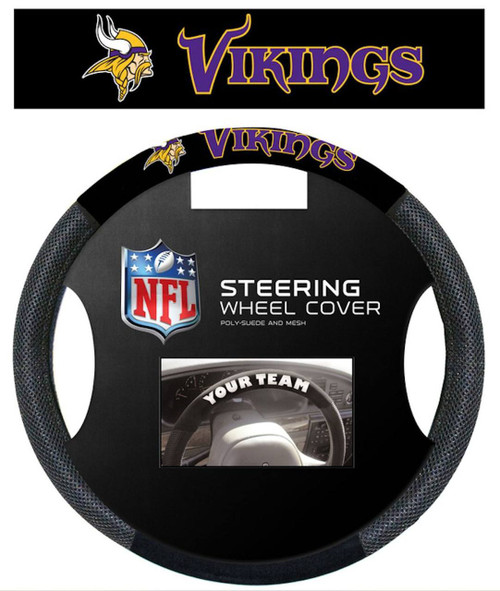 Minnesota Vikings Mesh Steering Wheel Cover