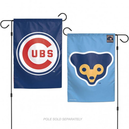 Chicago Cubs 12" x 18" Cooperstown 2-Sided Garden Flag