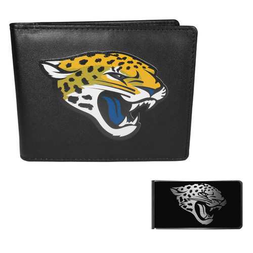 Jacksonville Jaguars Bi-fold Wallet & Black Money Clip