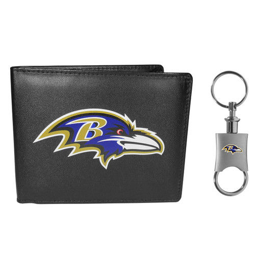 Baltimore Ravens Bi-fold Wallet & Valet Key Chain
