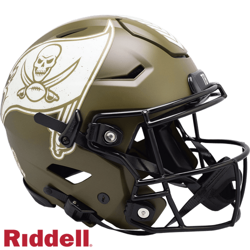 Tampa Bay Buccaneers Riddell Authentic Full Size SpeedFlex Salute To Service Football Helmet