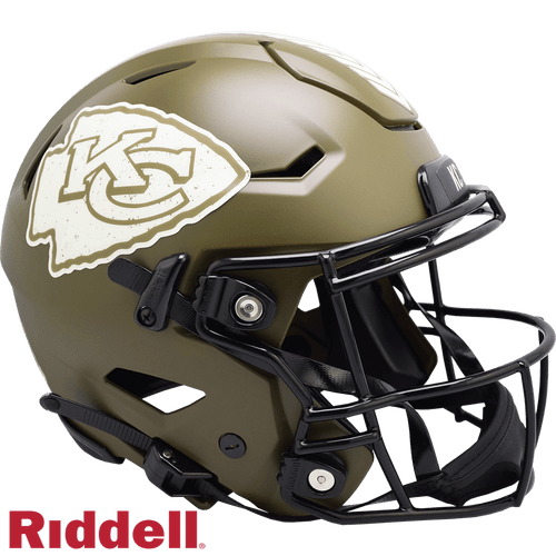 Kansas City Chiefs Riddell Authentic Full Size SpeedFlex Salute To Service Football Helmet