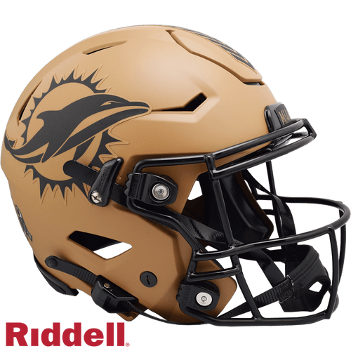 Miami Dolphins Riddell Authentic Full Size SpeedFlex Salute To Service Football Helmet