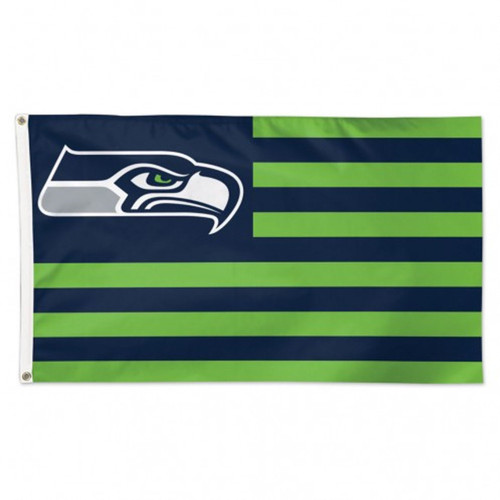 Seattle Seahawks 3' x 5' Deluxe Americana Flag