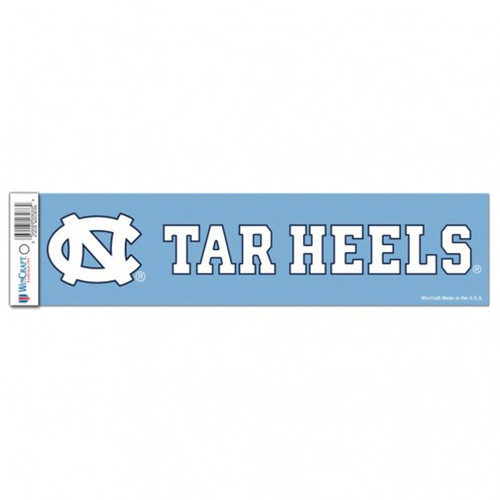 North Carolina Tar Heels 3" x 12" Bumper Decal