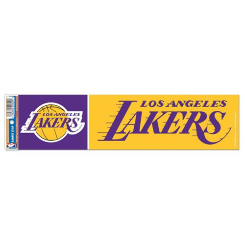 Los Angeles Lakers 3" x 12" Bumper Decal